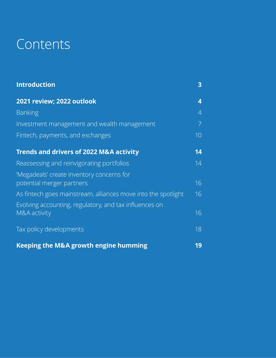 德勤（Deloitte）：2022年全球银行业及资本市场并购展望报告（英文版）（24页）.pdf_第2页