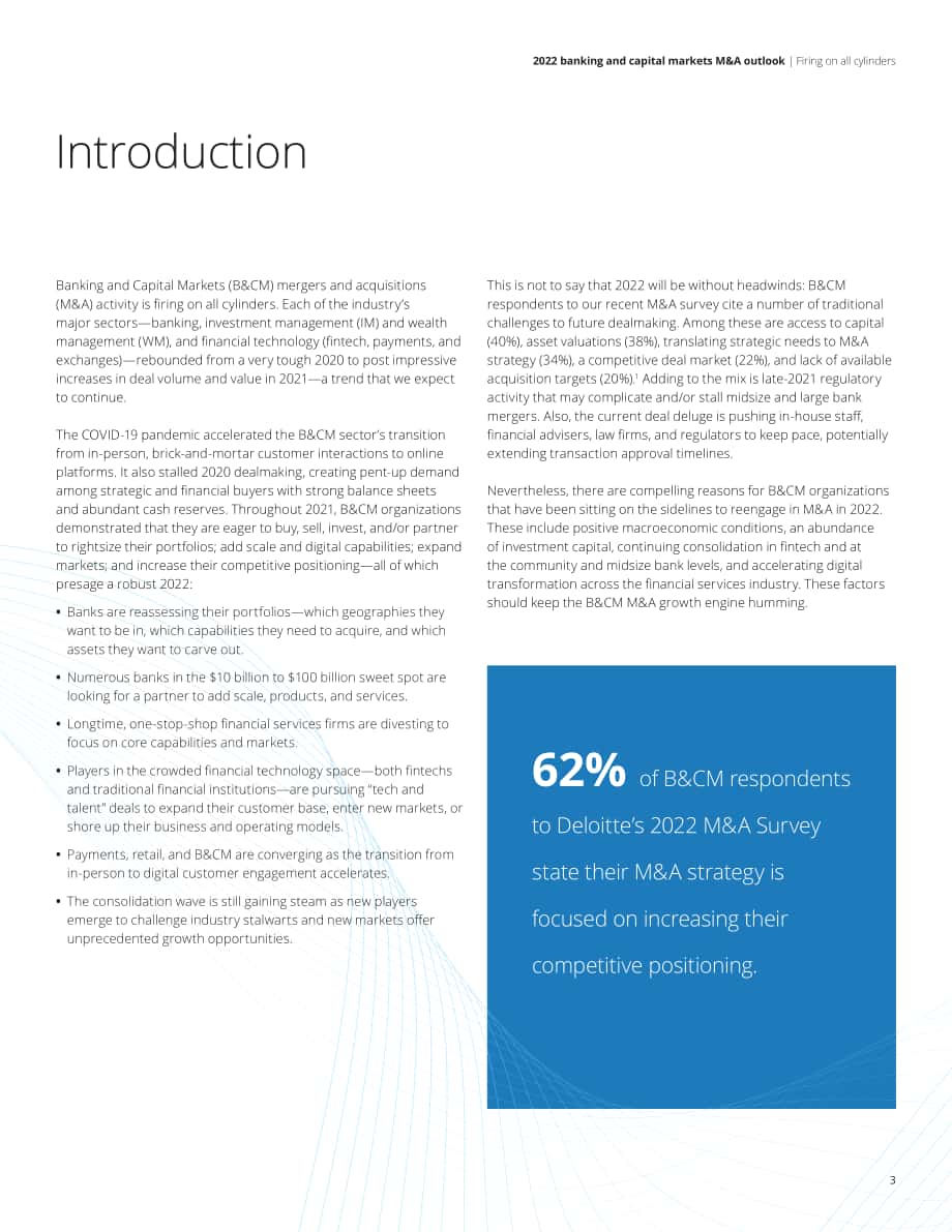 德勤（Deloitte）：2022年全球银行业及资本市场并购展望报告（英文版）（24页）.pdf_第3页