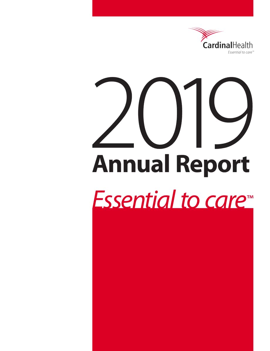 嘉德诺Cardinal Health（CAH）2019财年年度报告（英文版）（102页）.pdf_第1页