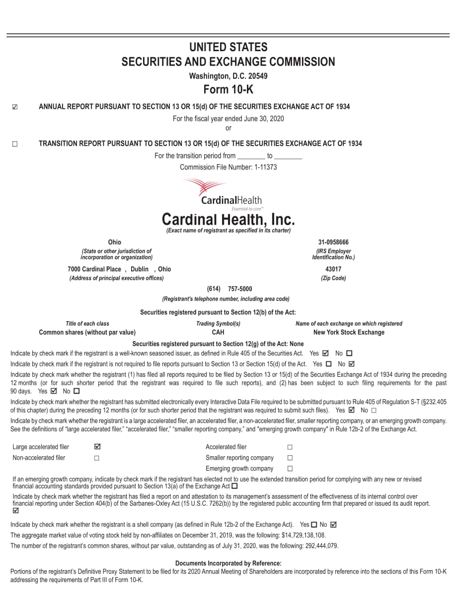 嘉德诺Cardinal Health（CAH）2020财年年度报告（英文版）（102页）.pdf_第9页