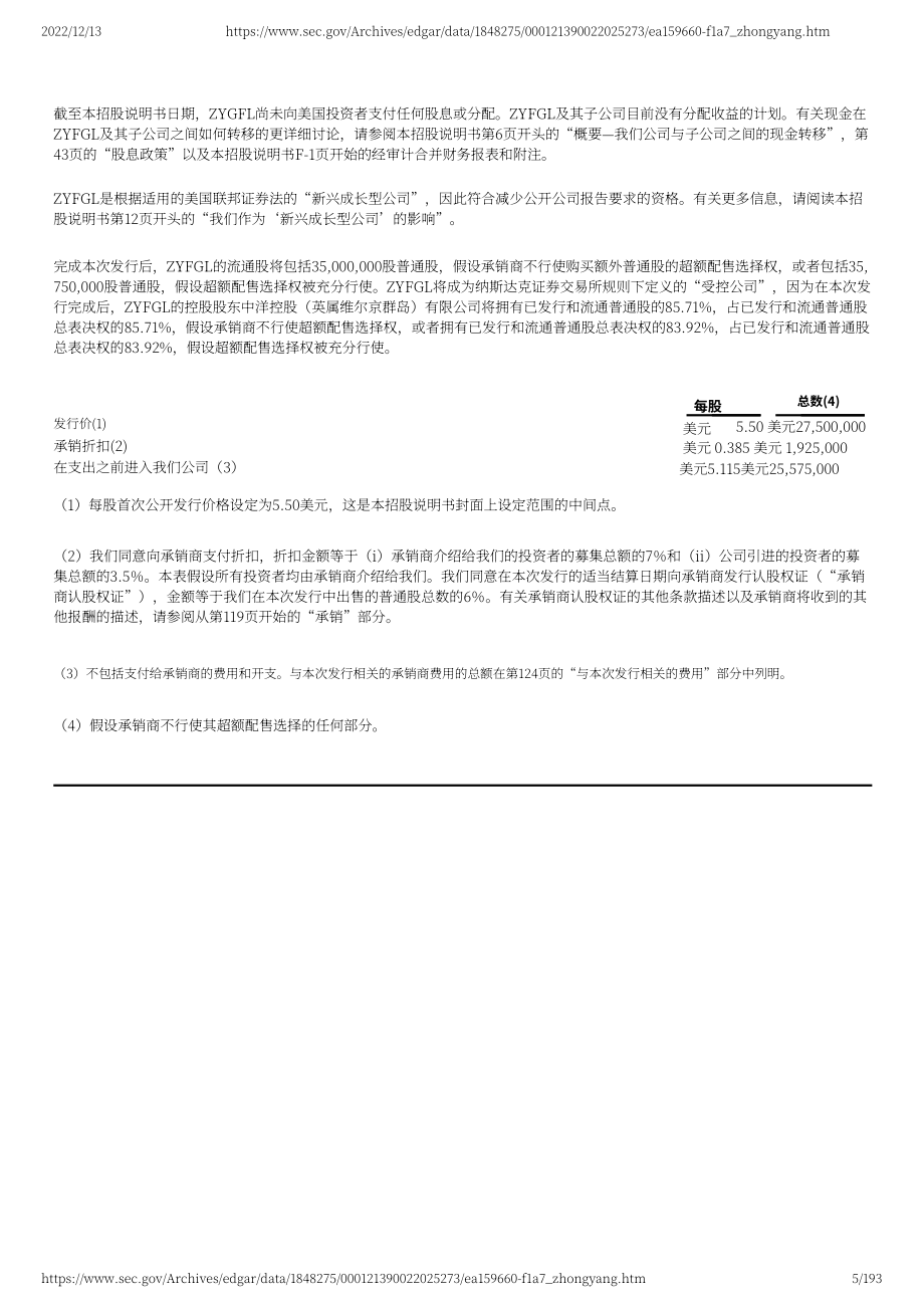 中阳金融集团（TOP）美股IPO招股说明书（修订版）（英文版）（193页）.pdf_第5页