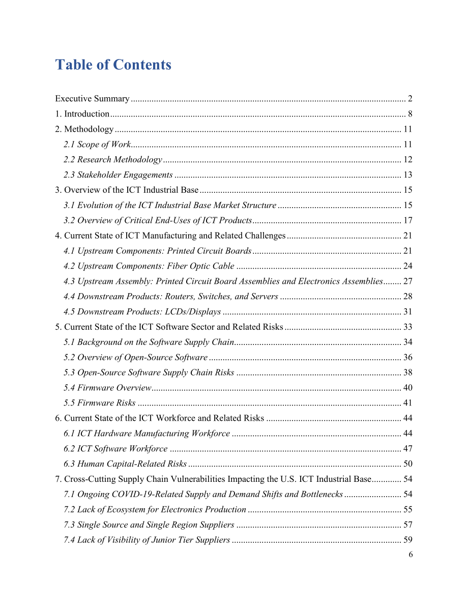 DOC&DHS：美国ICT产业关键供应链评估报告（英文版）（87页）.pdf_第6页