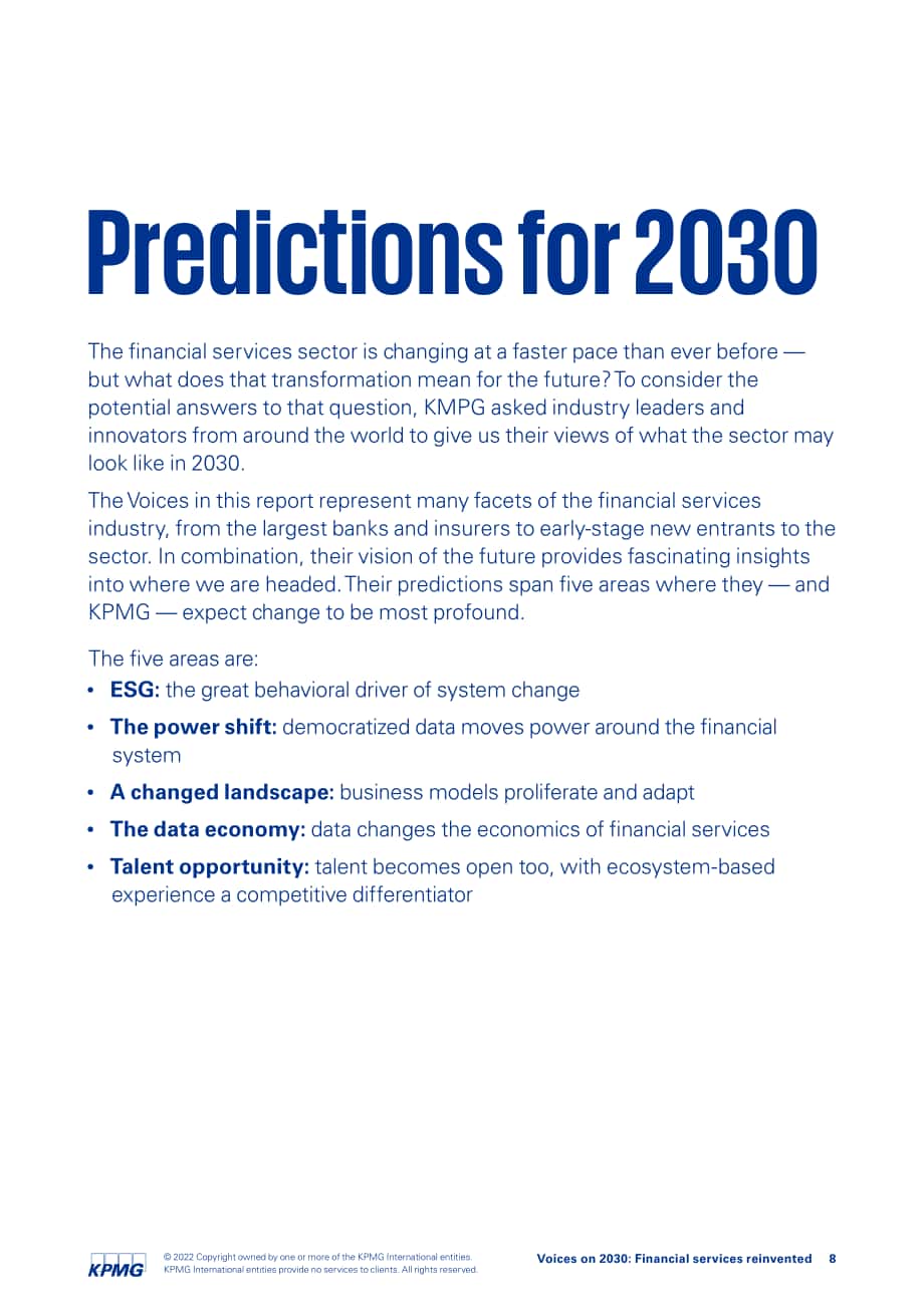 毕马威（KPMG）：2030年展望：金融服务重塑（英文版）（88页）.pdf_第8页