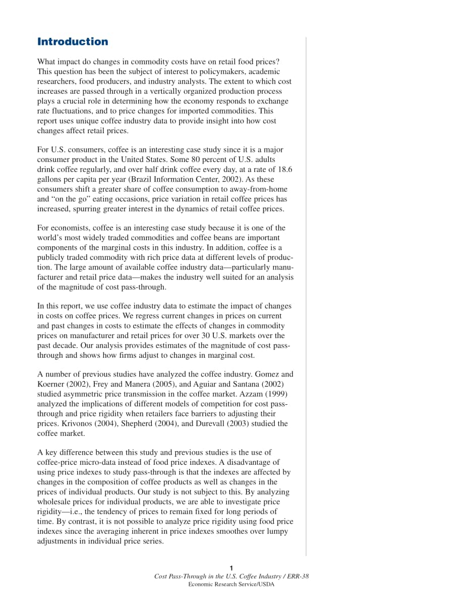 美国农业部（USDA）：美国咖啡行业的成本转嫁研究报告（英文版）（28页）.pdf_第7页
