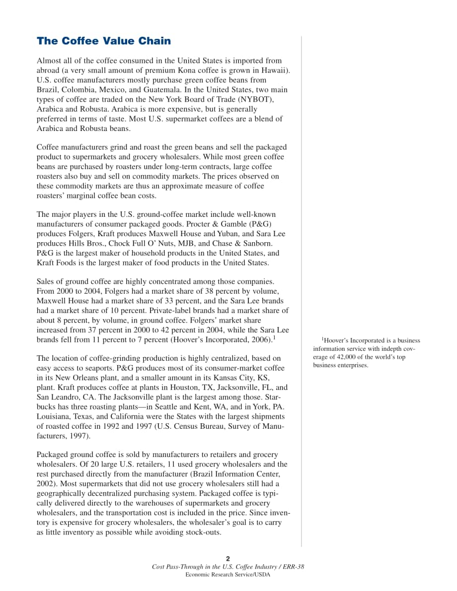 美国农业部（USDA）：美国咖啡行业的成本转嫁研究报告（英文版）（28页）.pdf_第8页