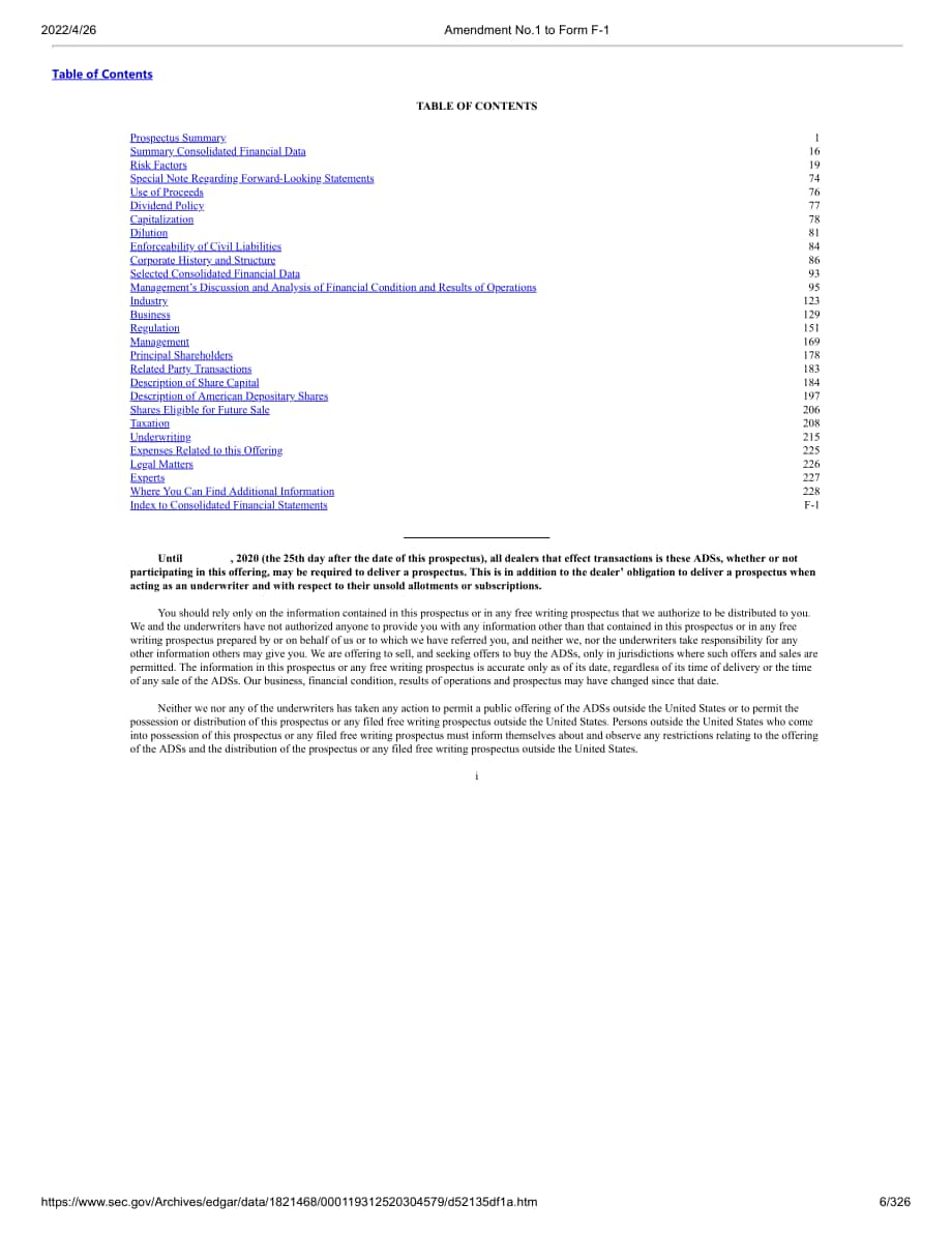 一起教育（YQ.US）美股IPO招股说明书（修订版）（英文版）（326页）.pdf_第6页
