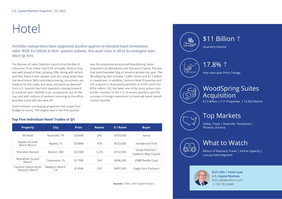 高力国际（Colliers）：2022 年第一季度美国资本市场概览报告（英文版）（8页）.pdf_第7页