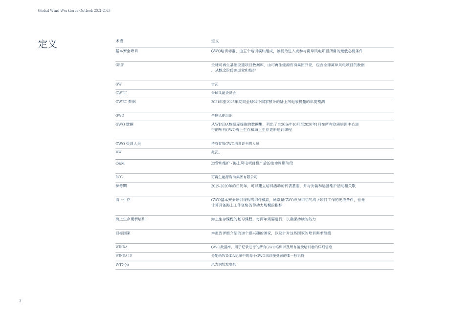 全球风能理事会（GWEC）：2021-2025年全球风能劳动力展望报告（英文版）（38页）.pdf_第3页