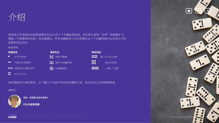 毕马威（KPMG）： 2022年十大监管挑战-防范多米诺骨牌效应（英文版）（18页）.pdf_第3页