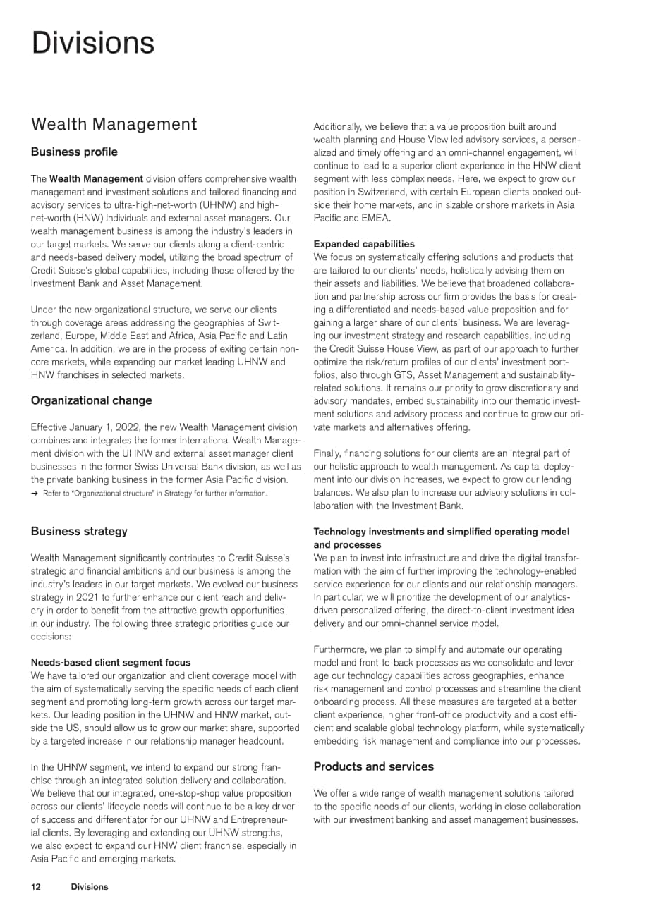 瑞士信贷（CREDIT SUISSE GROUP）2021年年度报告（英文版）（478页）.pdf_第14页