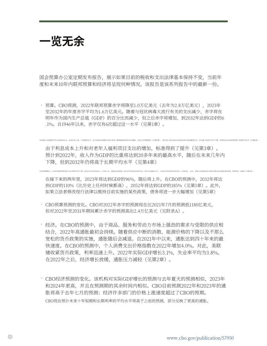 美国国会预算办公室（CBO）：2022-2032年预算和经济展望报告（英文版）（150页）.pdf_第2页