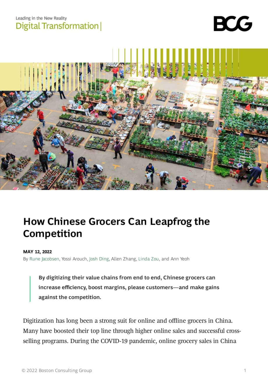 波士顿咨询（BCG）： 中国杂货商如何在竞争中脱颖而出（英文版）（15页）.pdf_第1页