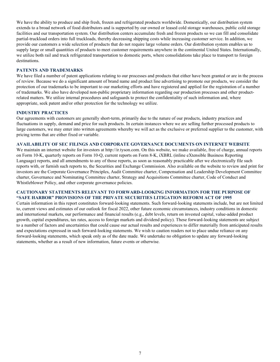 泰森食品（TYSON FOODS）2021年年度报告（英文版）（96页）.pdf_第8页