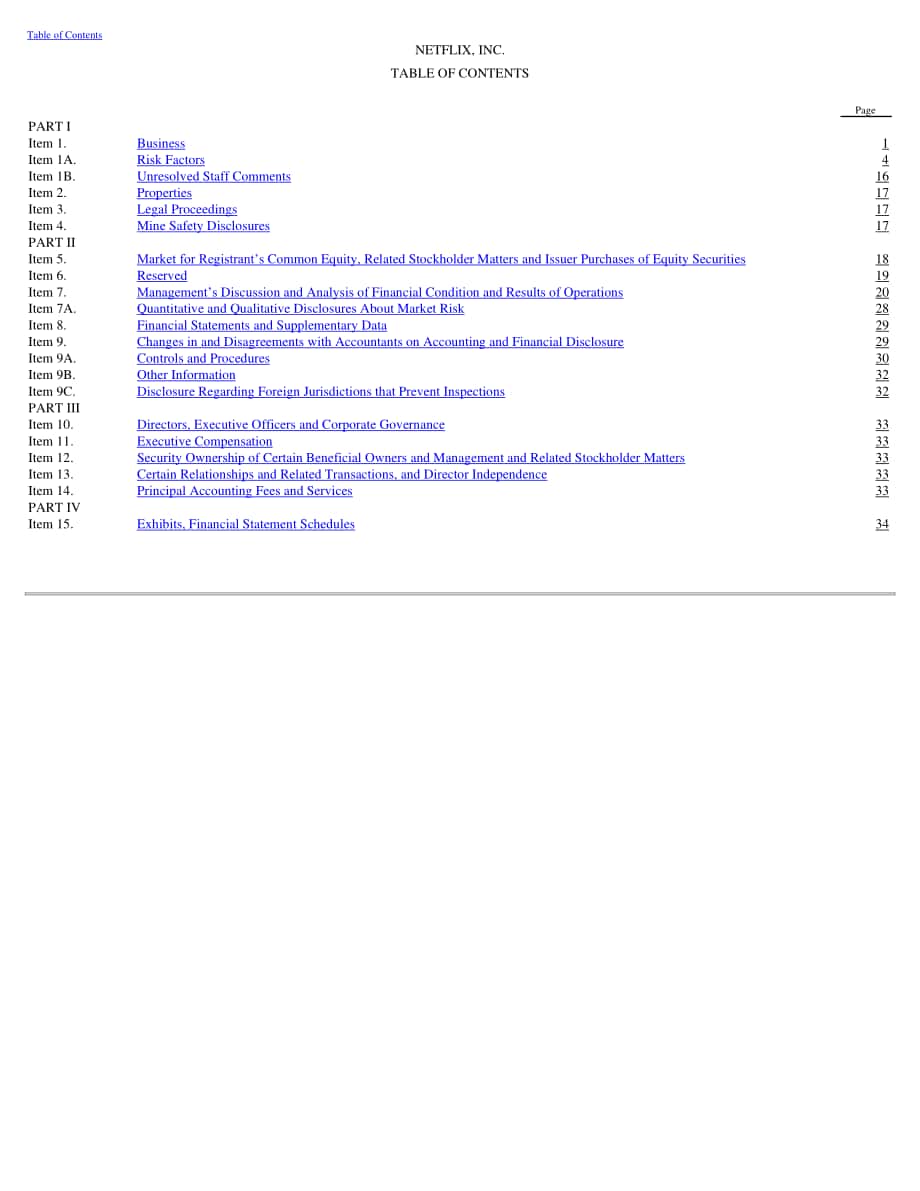 奈飞公司 Netflix, Inc. (NFLX)2021年年度报告（英文版）（92页）.pdf_第2页