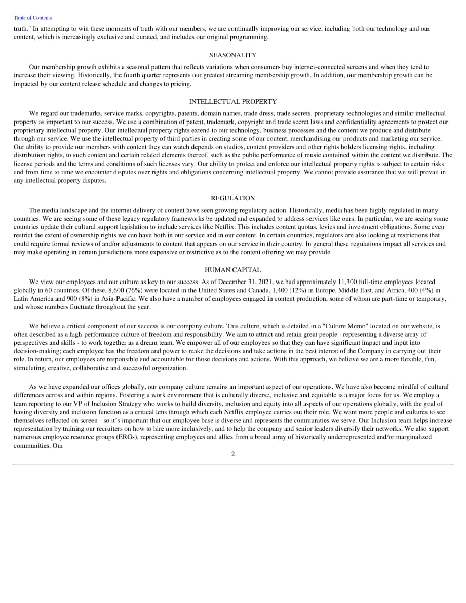 奈飞公司 Netflix, Inc. (NFLX)2021年年度报告（英文版）（92页）.pdf_第4页