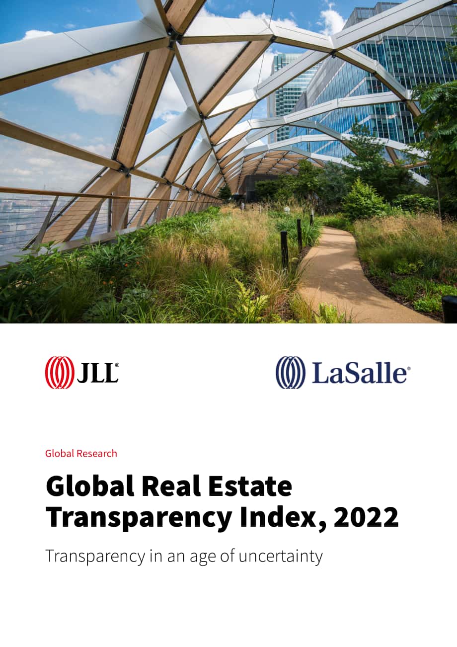 仲量联行（JLL）：2022年全球房地产透明度指数报告（英文版）（64页）.pdf_第1页