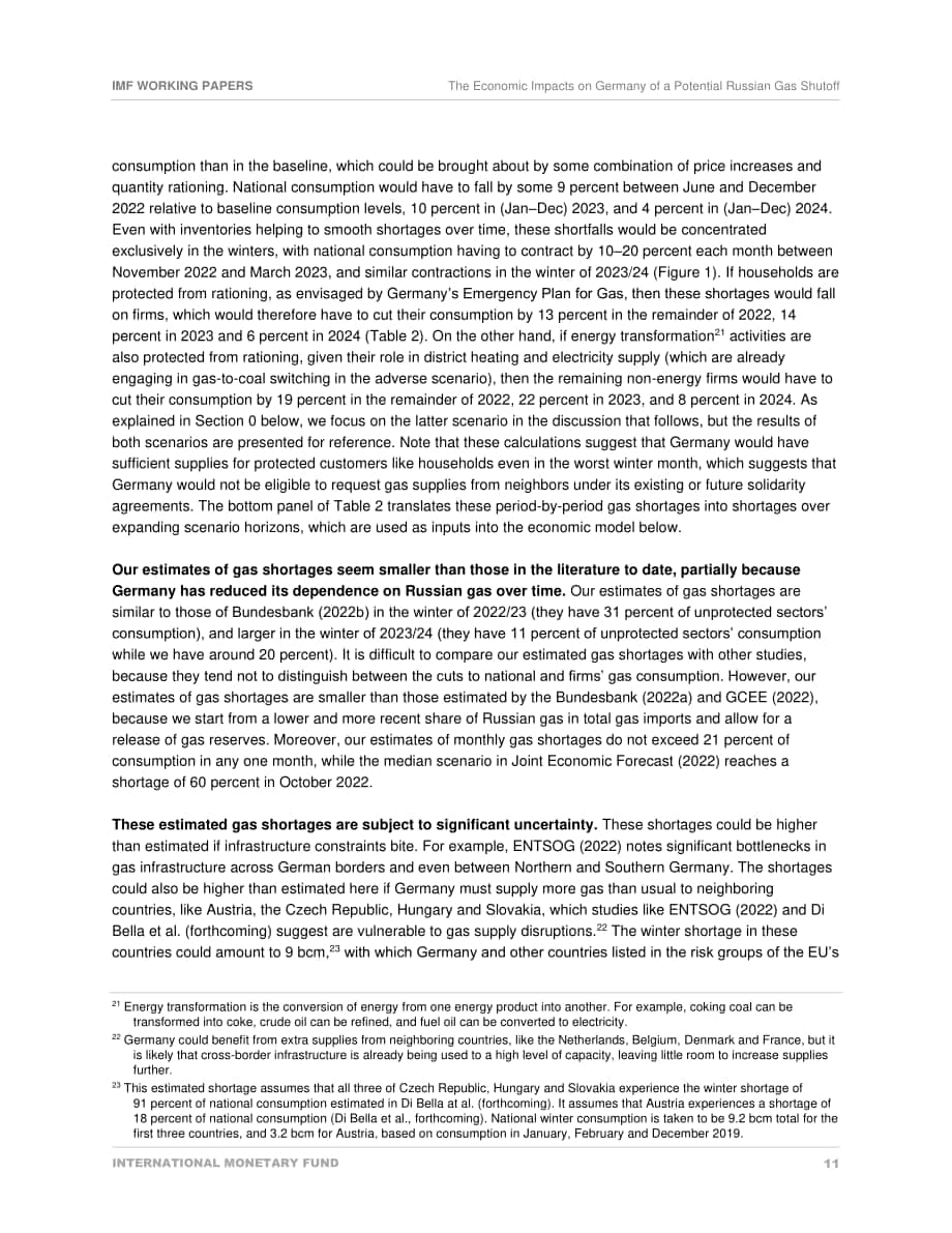 国际货币基金组织（IMF）：俄罗斯天然气供应的不确定性对德国的经济影响（英文版）（31页）.pdf_第11页