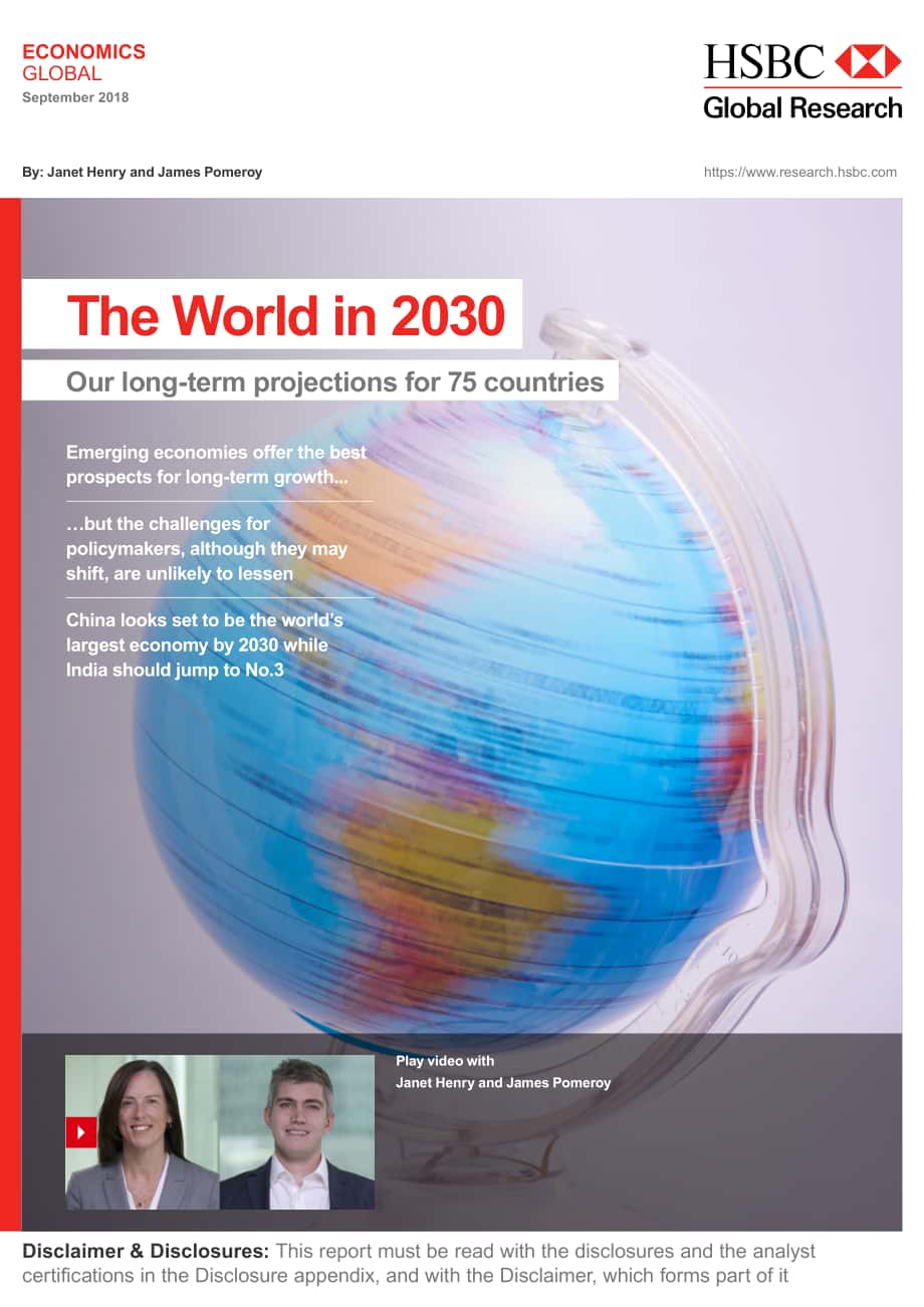 汇丰银行（HSBC）：2030年世界经济展望报告-对75个国家的长期预测（英文版）（46页）.pdf_第1页