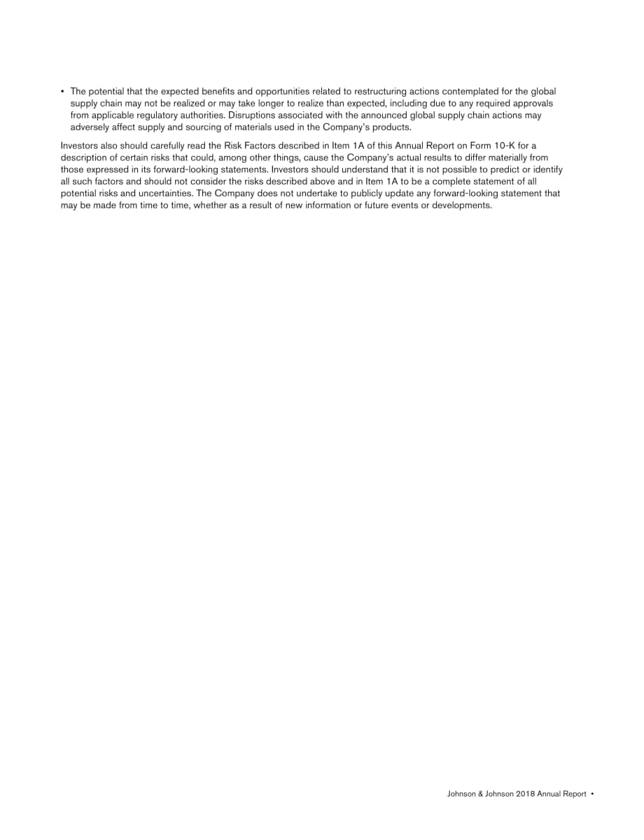 强生Johnson &ampamp Johnson（JNJ）2018年年度报告「NYSE」（英文版）（136页）.pdf_第15页