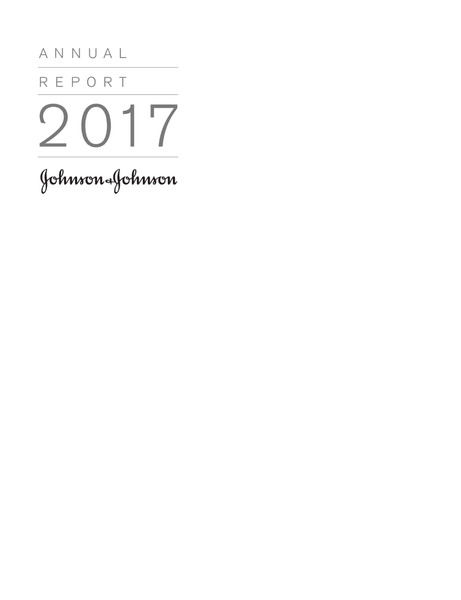 强生Johnson &ampamp Johnson（JNJ）2017年年度报告「NYSE」（英文版）（124页）.pdf_第1页