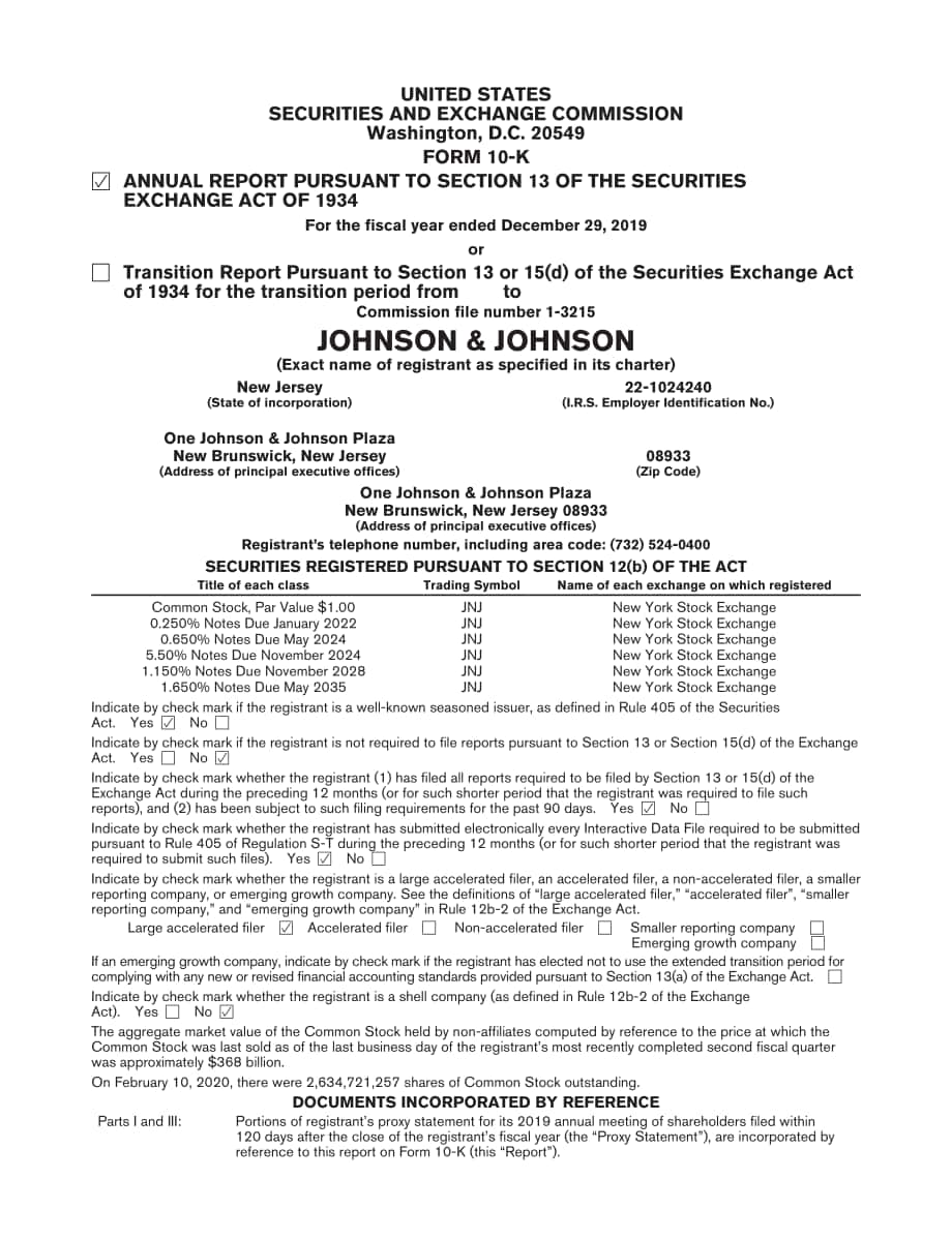 强生Johnson &ampamp Johnson（JNJ）2019年年度报告「NYSE」（英文版）（144页）.pdf_第11页