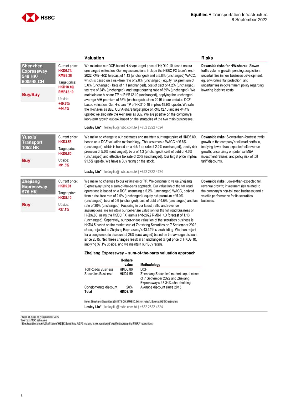 汇丰银行（HSBC）：2022年中国高速公路行业分析报告（英文版）（22页）.pdf_第8页