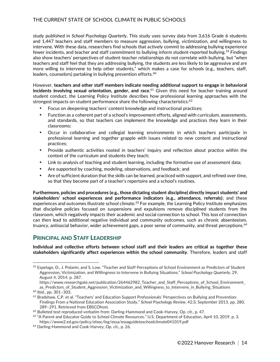 Hanover Research：2022年美国K-12公立学校氛围现状分析报告（英文版）（87页）.pdf_第14页