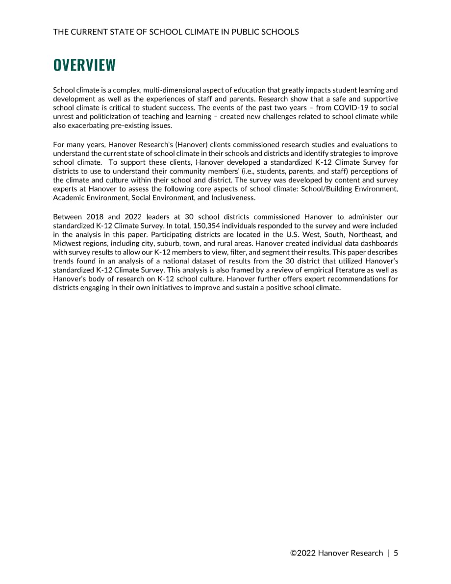 Hanover Research：2022年美国K-12公立学校氛围现状分析报告（英文版）（87页）.pdf_第5页