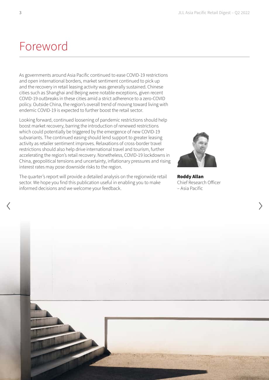 仲量联行（JLL）：2022年第二季度亚太地区零售物业市场洞察报告（英文版）（32页）.pdf_第3页