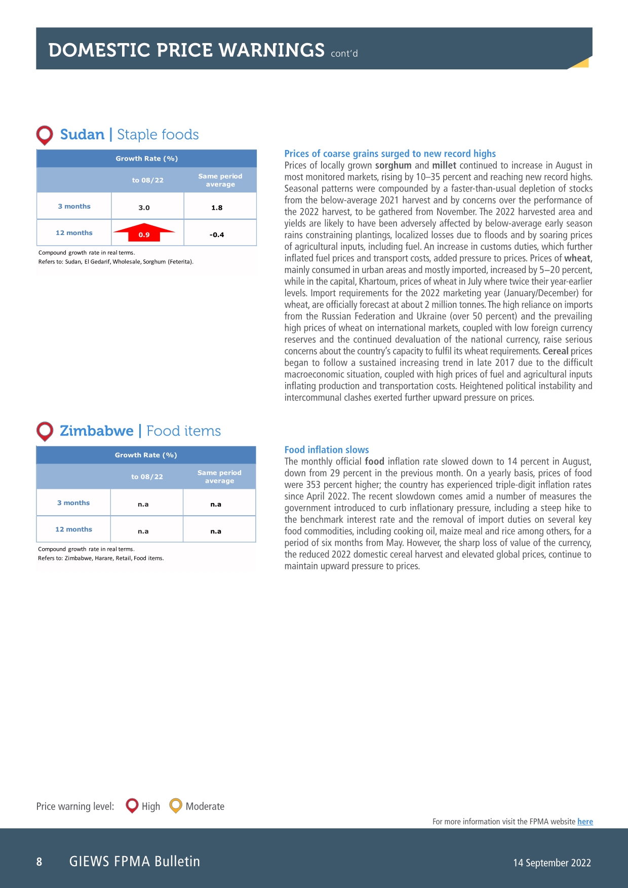 联合国粮农组织（FAO）： 2022年9月全球食品价格趋势报告（英文版）（24页）.pdf_第8页