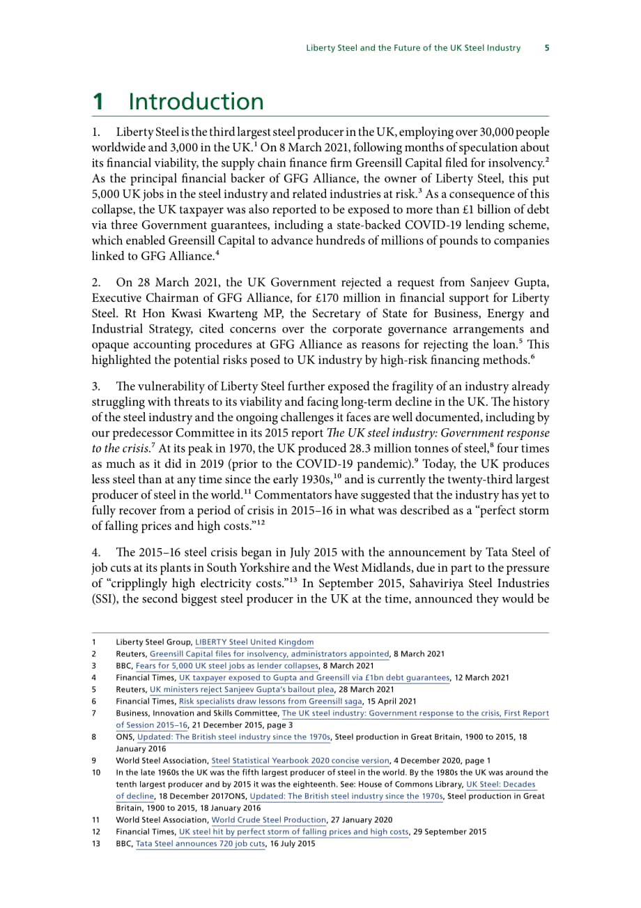 英国商业、能源和产业战略部（BEIS）：Liberty Steel和英国钢铁工业的未来（英文版）（78页）.pdf_第6页