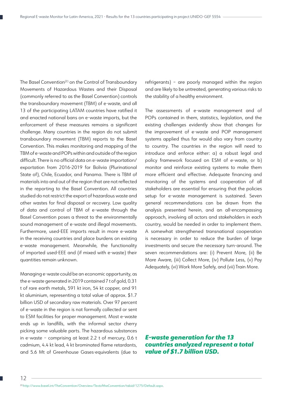 联合国工业发展组织（UNIDO）：拉丁美洲地区电子废弃物监测报告（英文版）（274页）.pdf_第12页