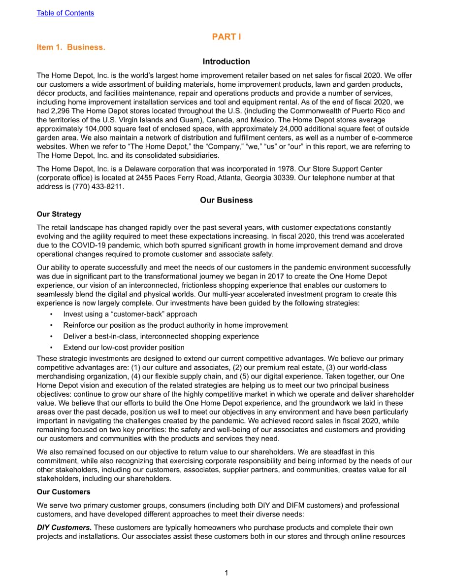 家得宝The Home Depot（HD）2020年年度报告（英文版）（92页）.pdf_第11页