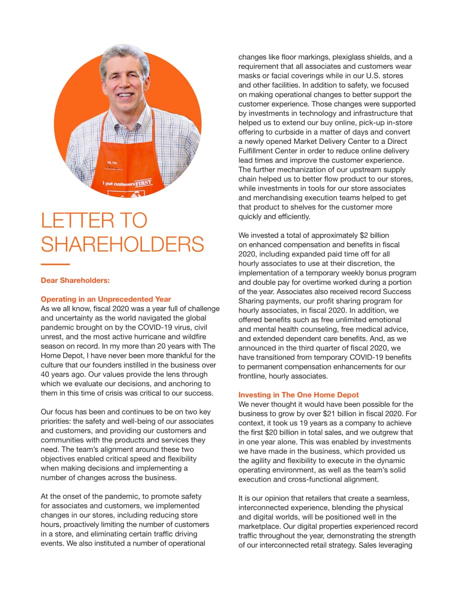 家得宝The Home Depot（HD）2020年年度报告（英文版）（92页）.pdf_第2页