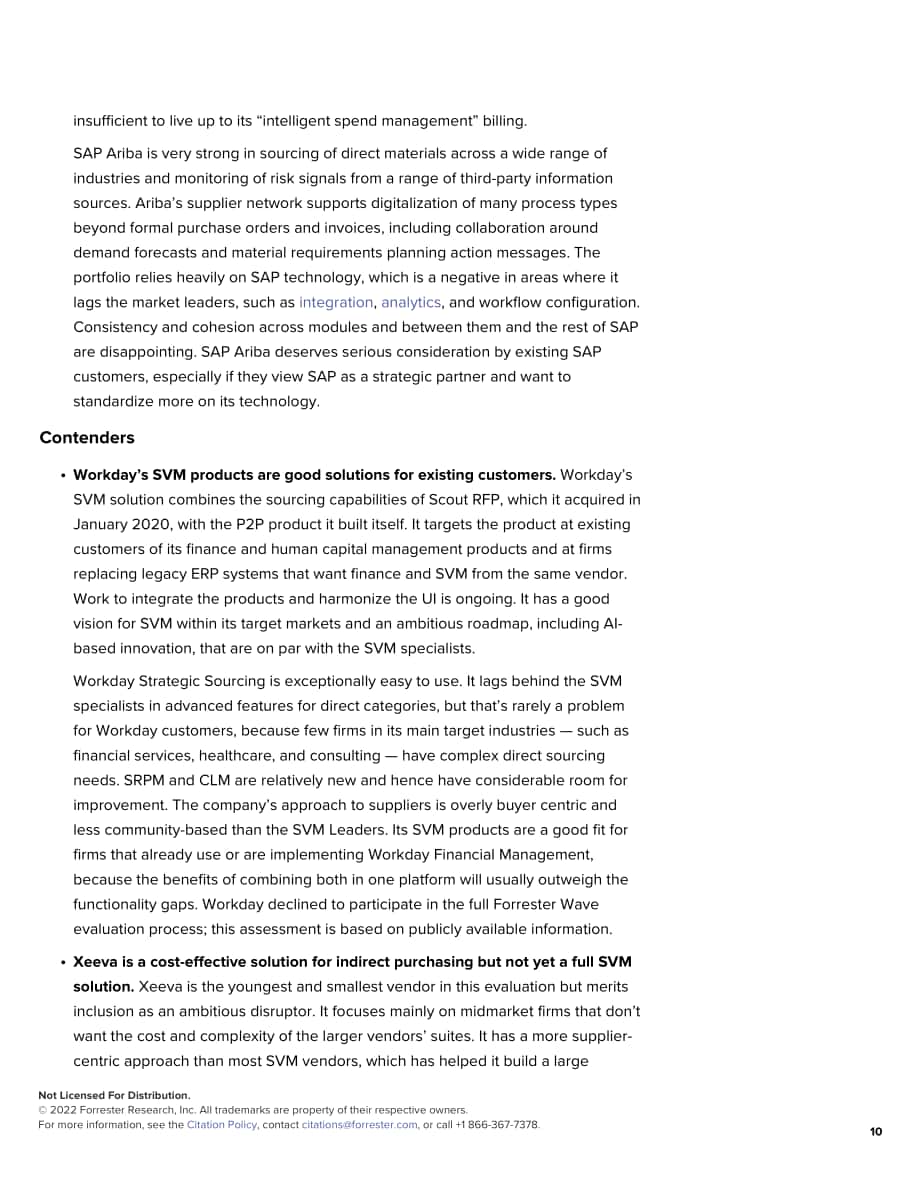 Forrester：Forrester Wave™-2022年第一季度供应商价值管理平台报告（英文版）（15页）.pdf_第10页
