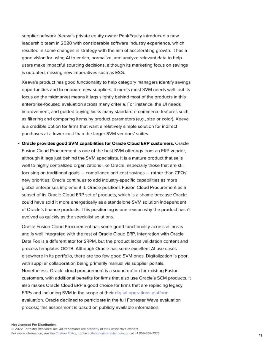 Forrester：Forrester Wave™-2022年第一季度供应商价值管理平台报告（英文版）（15页）.pdf_第11页