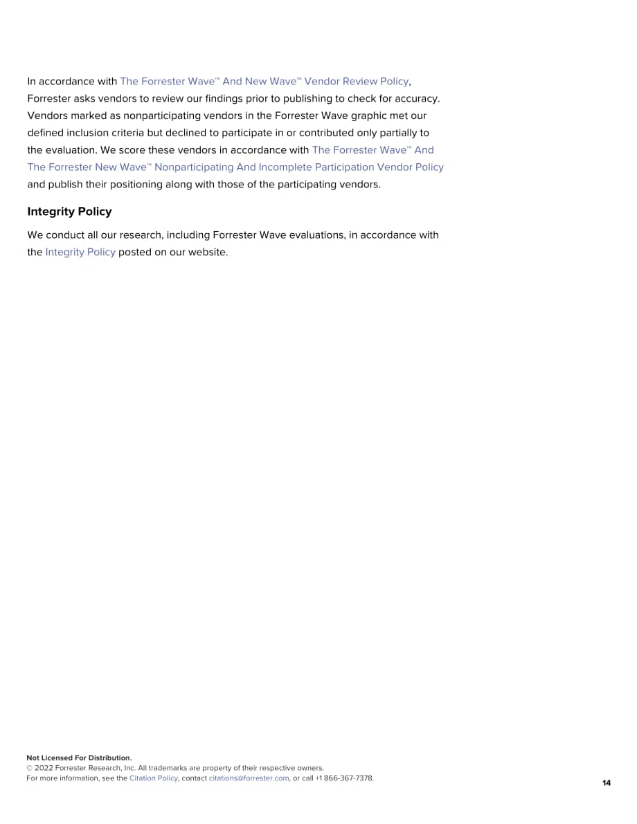 Forrester：Forrester Wave™-2022年第一季度供应商价值管理平台报告（英文版）（15页）.pdf_第14页