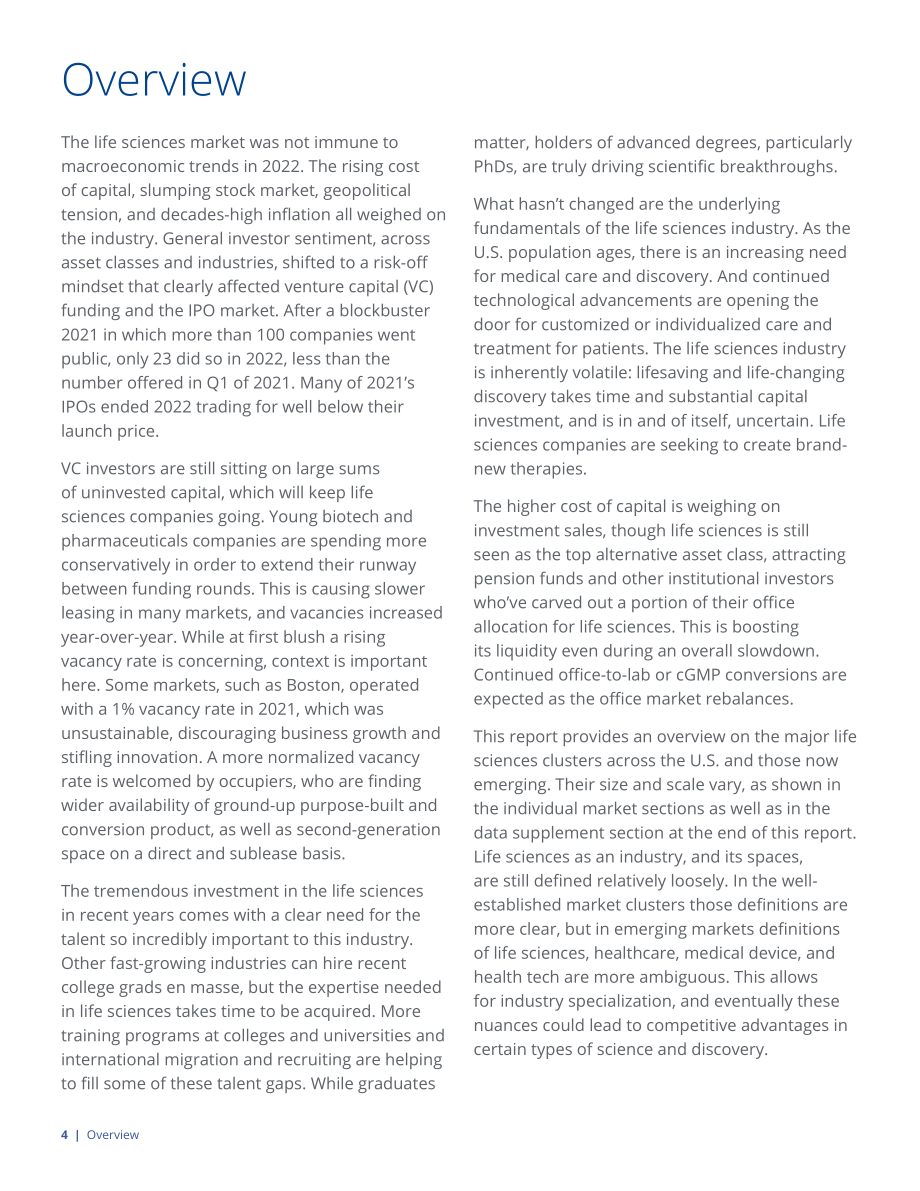 高力国际（Colliers）：2023年美国生命科学地产市场报告（英文版）（42页）.pdf_第4页