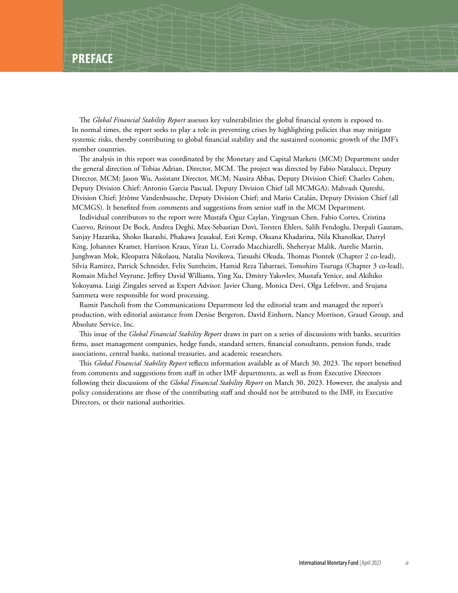 国际货币基金组织（IMF）：2023全球金融稳定报告（4月刊）（英文版）（页）.pdf_第11页