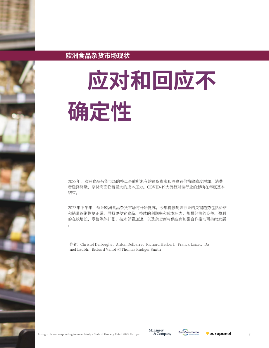 麦肯锡&ampEuroCommerce ：2023年欧洲食杂零售市场现状报告（英文版）（40页）.pdf_第7页